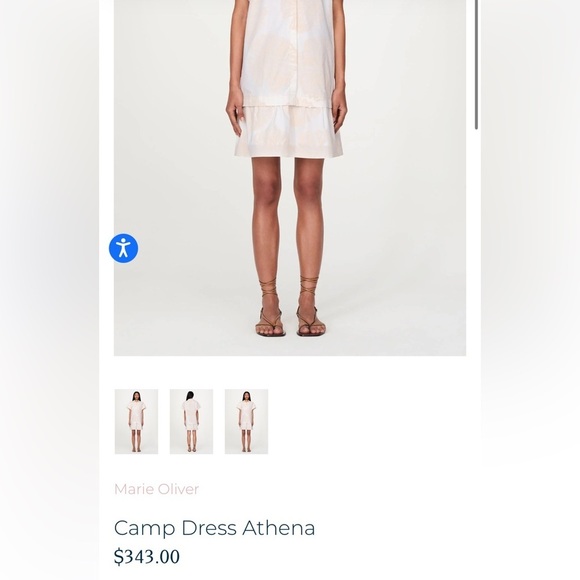 Marie Oliver Cream Athena Camp Dress - Picture 12 of 12